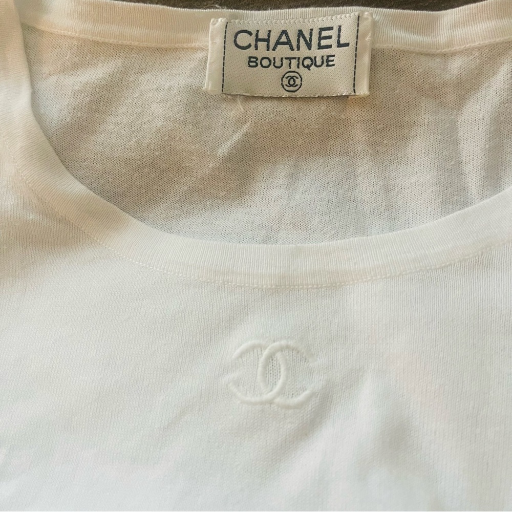 Chanel long sleeve Cc logo top